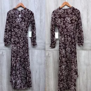 Floral True Wrap Boho Maxi Dress BB82 BB726